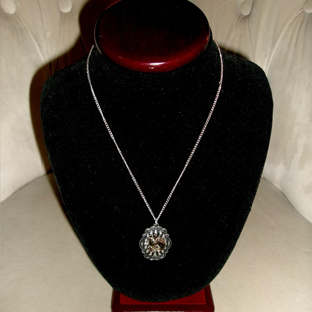 Mixed Metal Horse Necklace
